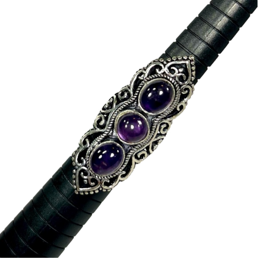 Amethyst 925 Gemstone Ring size 6.25